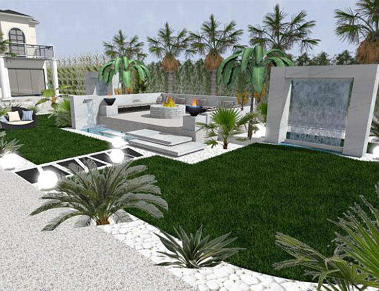 Proiectare și asistență Peisagistică, Amenajare grădină, Amenajare spatii verzi industriale, Rulouri de gazon, Sisteme de irigații profesionale, Iluminat arhitectural pentru grădină, Întreținere spații verzi, Defrisare terenuri, Acoperisuri verzi