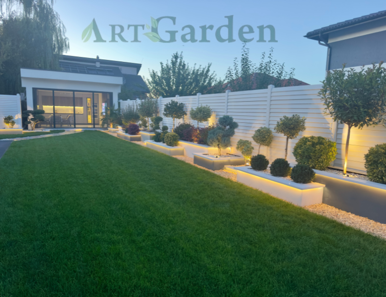 Proiectare și asistență Peisagistică, Amenajare grădină, Amenajare spatii verzi industriale, Rulouri de gazon, Sisteme de irigații profesionale, Iluminat arhitectural pentru grădină, Întreținere spații verzi, Defrisare terenuri, Acoperisuri verzi